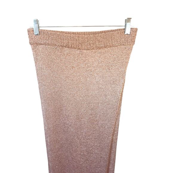 SUPERDOWN NWOT Keva Wrap Maxi Skirt SZ Large Bathing Suit Cover-up Revolve Gold - Picture 6 of 10
